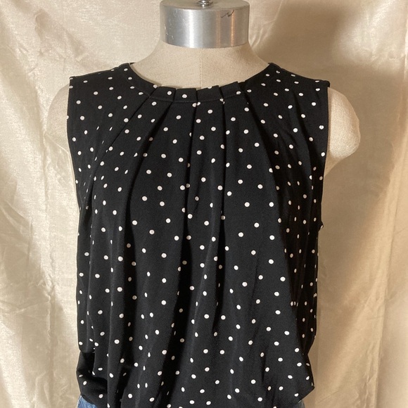 Women’s Adrianna Papell Polka Dot Blouse Size S - Picture 7 of 13